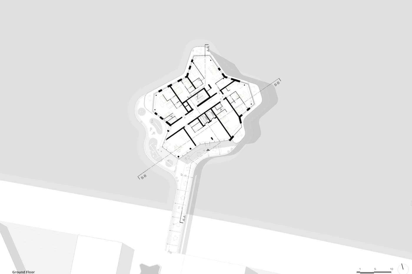 //www.kcap.eu/media/uploads/21031_Wohnturm Elbbrucken_KCAP with KH_(c)KCAP with KH_Wasserhäuser Plans with Section 00 ground floor.jpg